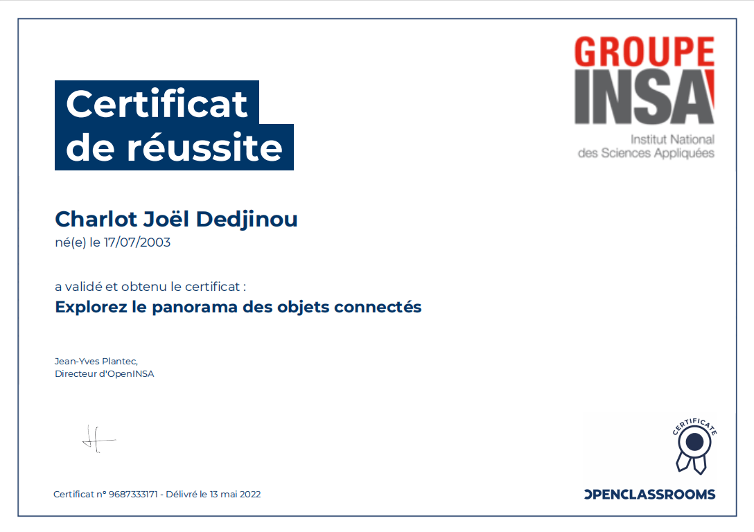 Explorez le paronama des objects connectés