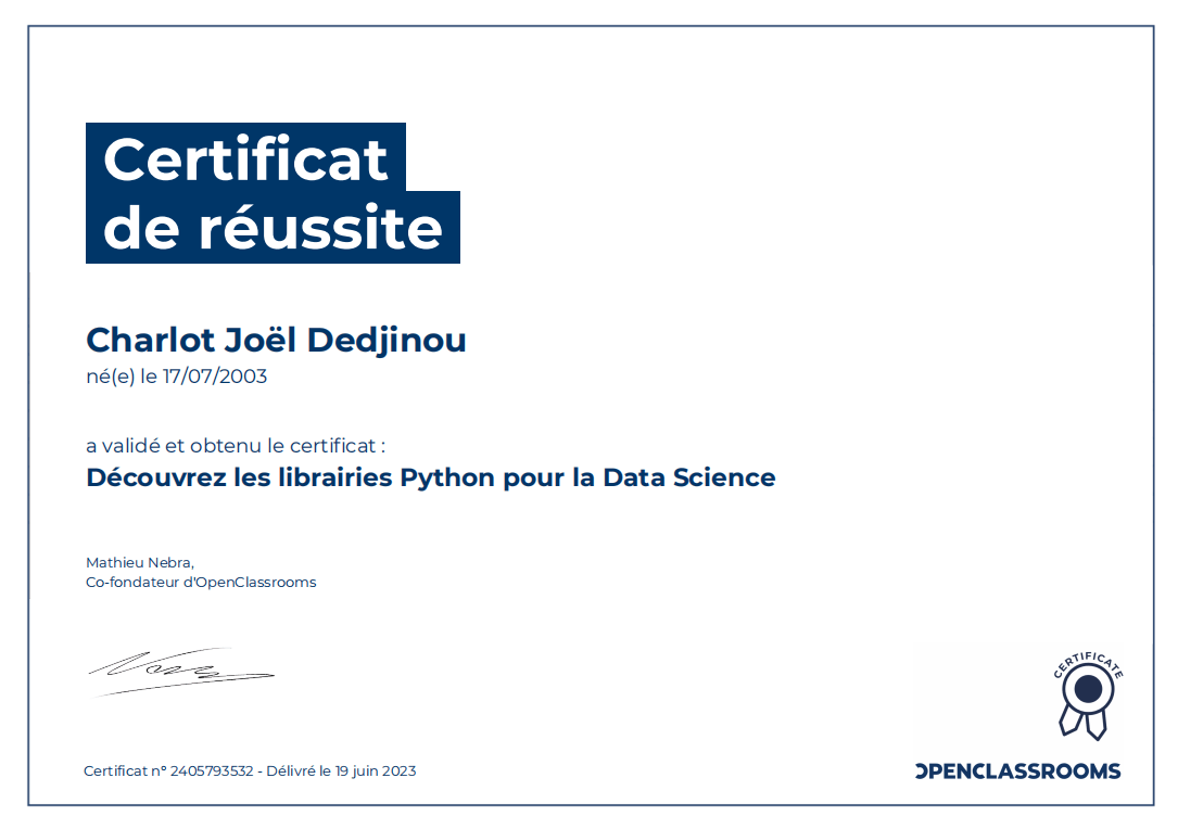 Decouvrez les librairies python pour la data science