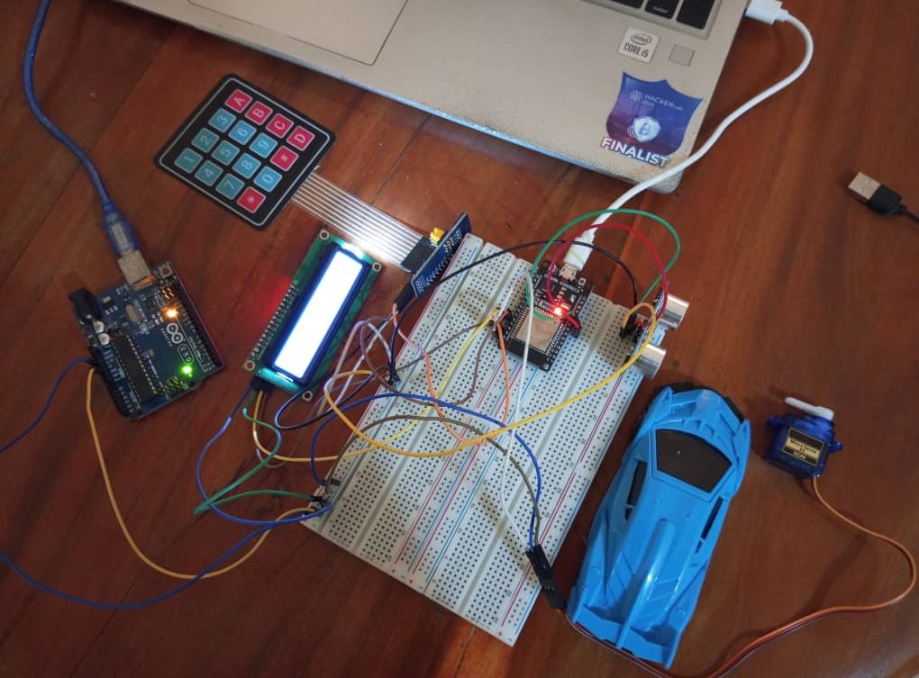 Access gate electronics, keypad and LCD display